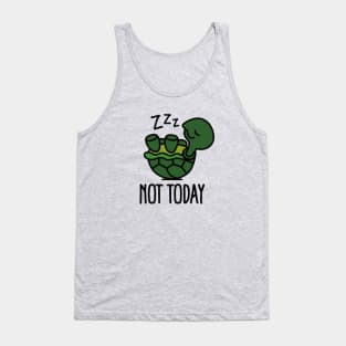 Not today - cute sleeping lazy turtle baby Tank Top